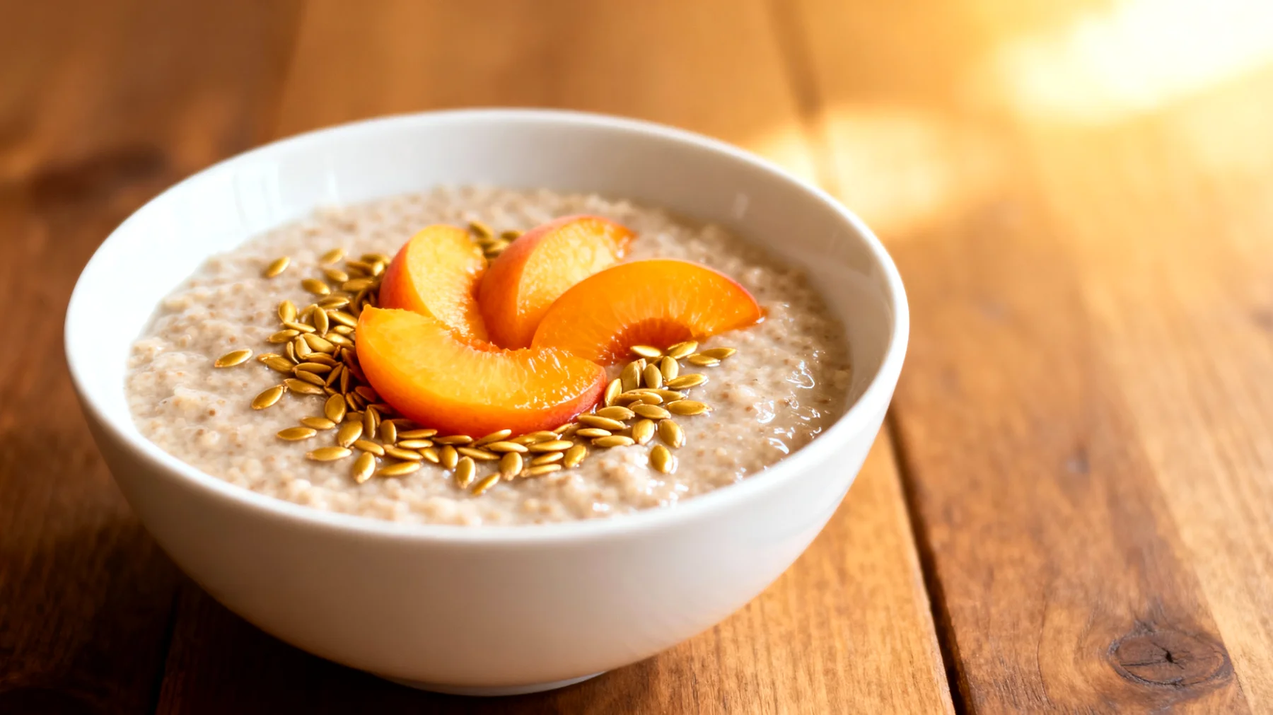 Amaranth-Porridge mit Leinsamen und Aprikosen"