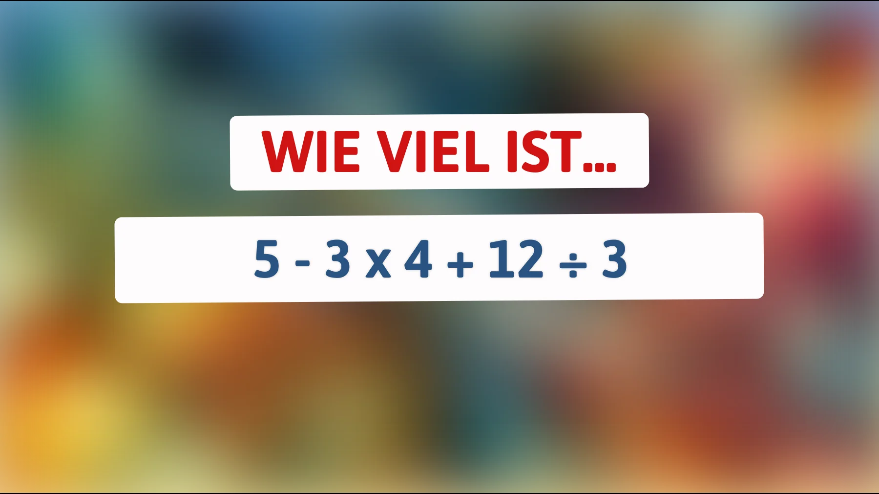 Bist du ein Rechengenie? Nur die Klügsten knacken dieses mathematische Rätsel!"