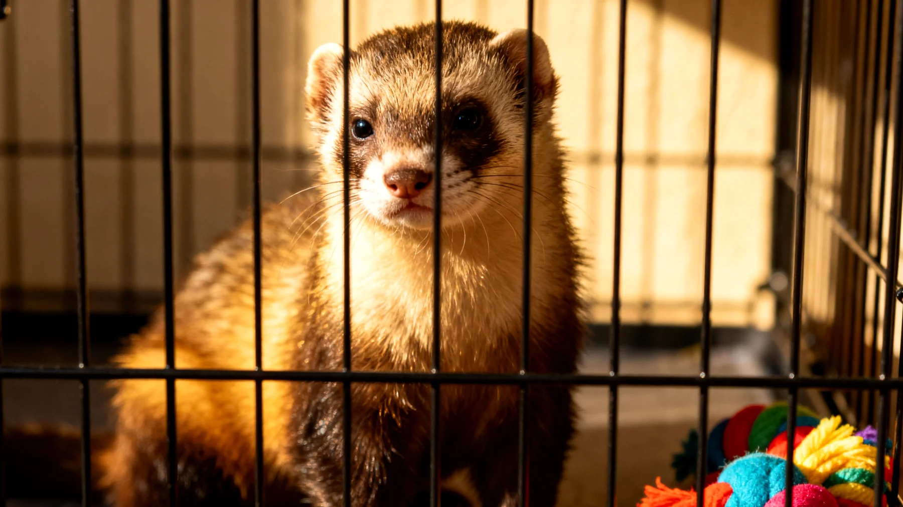 Frettchen langweilen sich schnell und benötigen täglich mehrere Stunden kreative Beschäftigung und Spielzeit, besonders wenn sie mit anderen Tieren zusammenleben, um Langeweile, Frustration und problematisches Verhalten zu vermeiden"