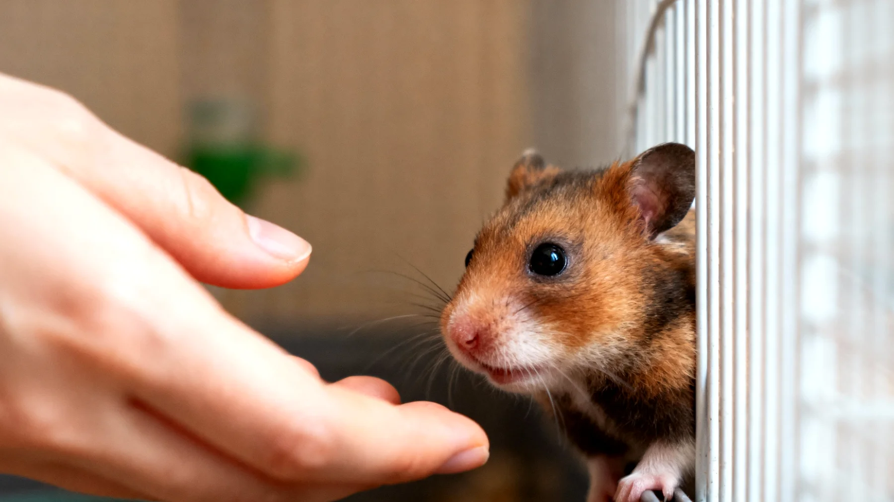 Erwachsene Hamster zeigen oft Scheu und Misstrauen gegenüber Menschen, besonders wenn sie nicht von klein auf an regelmäßigen Kontakt gewöhnt wurden. Dies erschwert die Eingewöhnung und den Aufbau einer Vertrauensbeziehung."