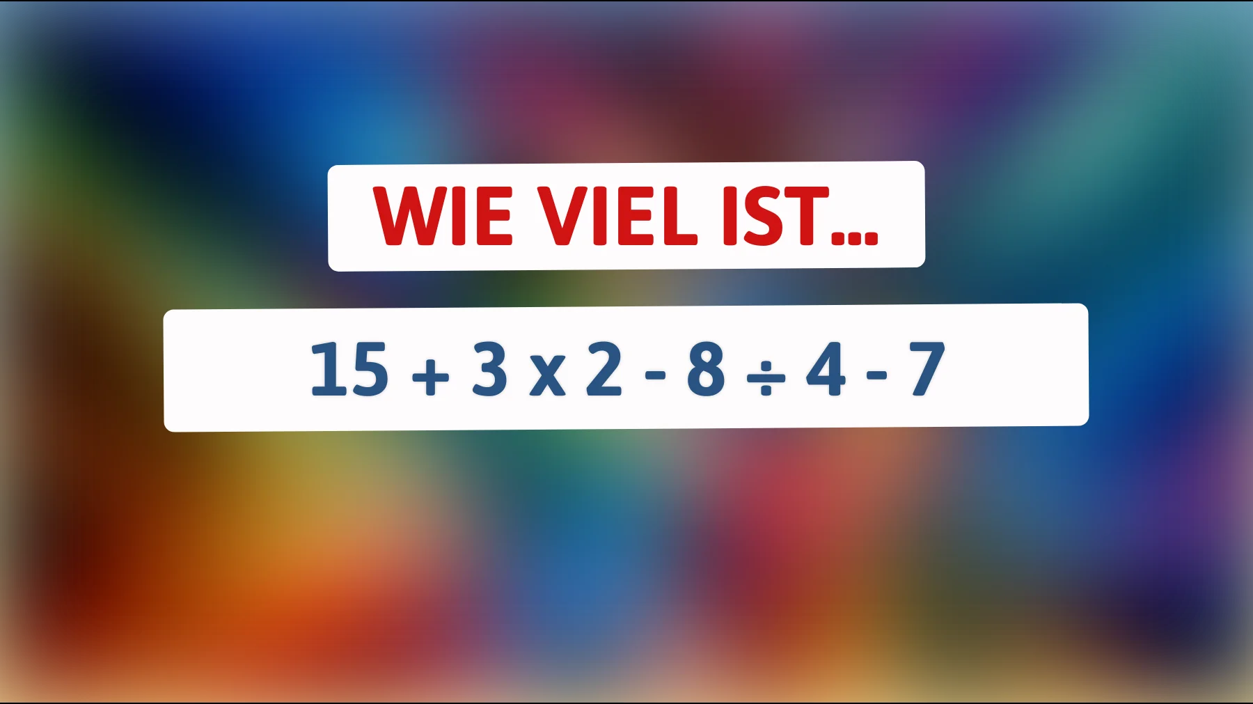 Nur 5% schaffen es! Kannst du dieses knifflige Mathe-Rätsel lösen?"