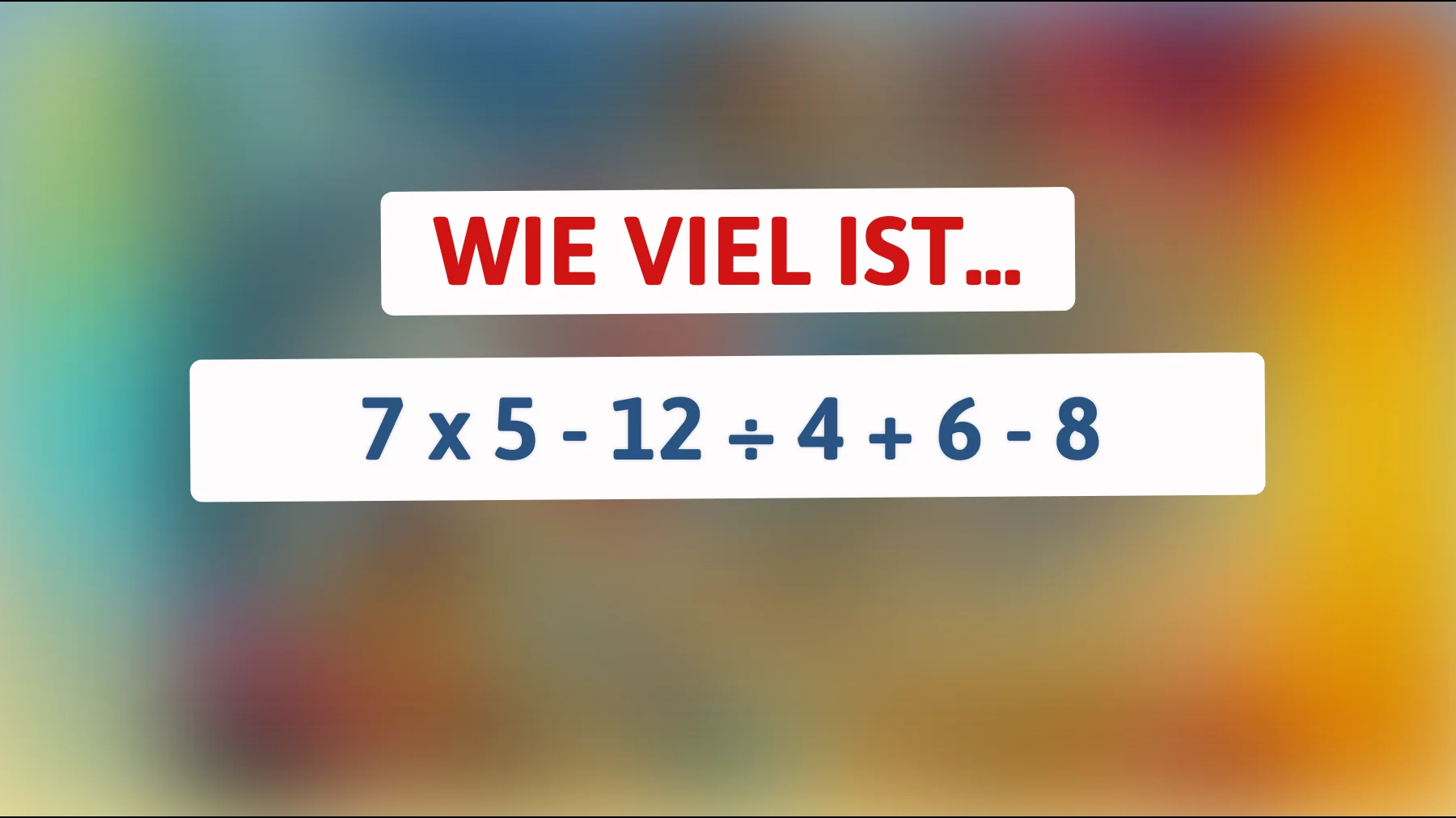 Nur die schlausten 1% können diese knifflige Mathe-Herausforderung lösen – Gehörst du dazu? Finde es heraus!"